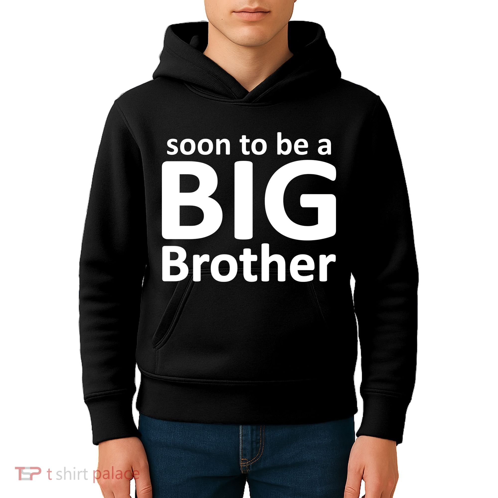 Soon To Be A Big Brother Kids Hoodie