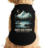 Save Our Parks Resist National Park Protect ALT US Wildlife Doggie Tank thumb 0