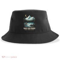 Save Our Parks Resist National Park Protect ALT US Wildlife Sustainable Bucket Hat thumb 0