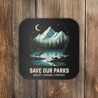 Save Our Parks Resist National Park Protect ALT US Wildlife Coaster thumb 0