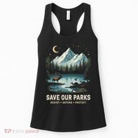 Save Our Parks Resist National Park Protect ALT US Wildlife Women's Tank Top thumb 0