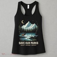 Save Our Parks Resist National Park Protect ALT US Wildlife Women's Tank Top thumb 3