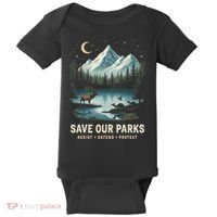 Save Our Parks Resist National Park Protect ALT US Wildlife Baby Bodysuit thumb 0