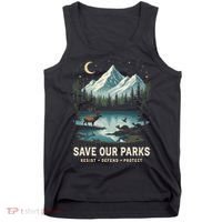 Save Our Parks Resist National Park Protect ALT US Wildlife Tank Top thumb 0