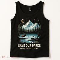 Save Our Parks Resist National Park Protect ALT US Wildlife Tank Top thumb 2