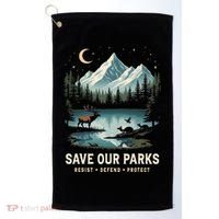 Save Our Parks Resist National Park Protect ALT US Wildlife Golf Towel thumb 0