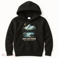 Save Our Parks Resist National Park Protect ALT US Wildlife Kids Hoodie thumb 0