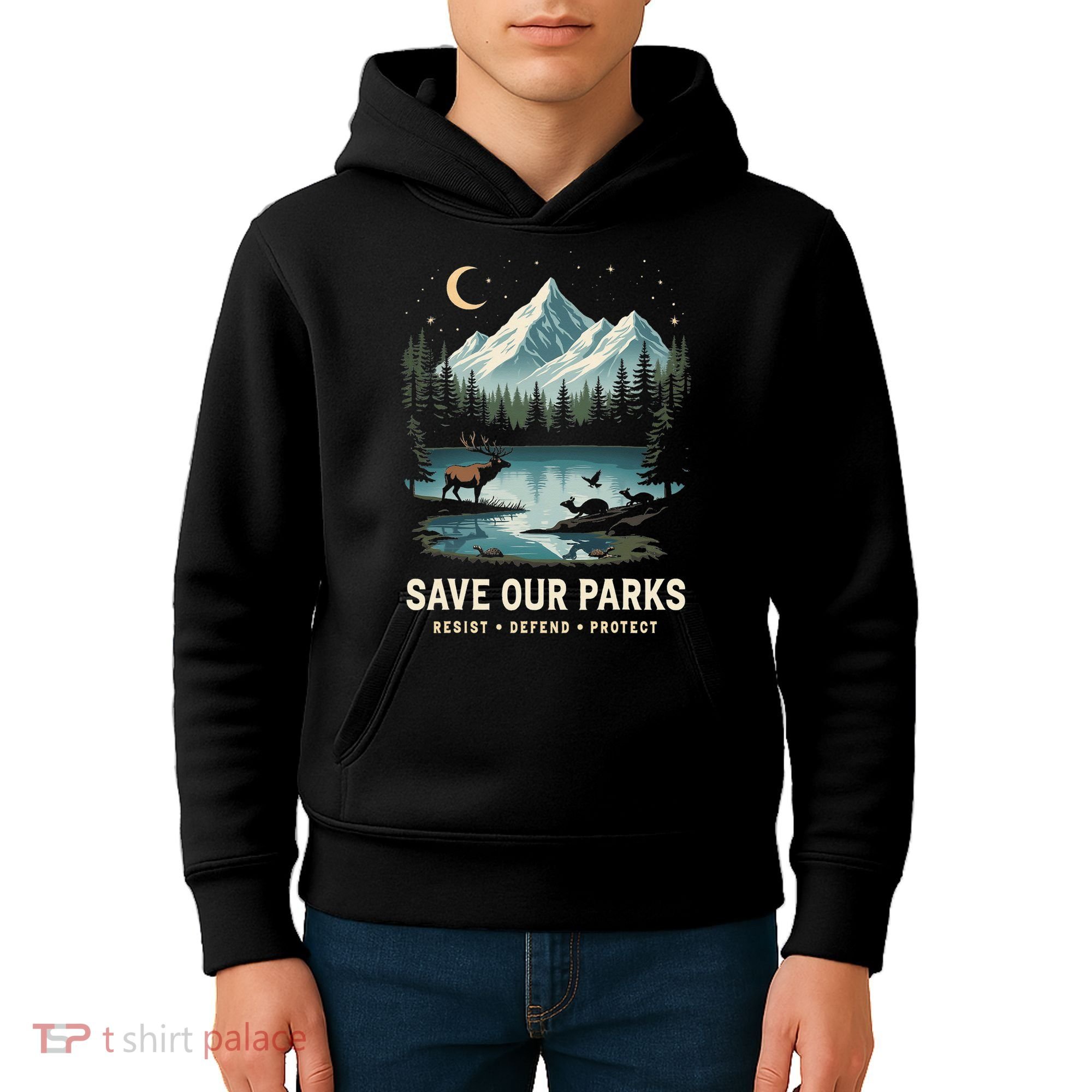 Save Our Parks Resist National Park Protect ALT US Wildlife Kids Hoodie
