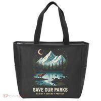 Save Our Parks Resist National Park Protect ALT US Wildlife Tote Bag thumb 0