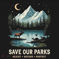 Save Our Parks Resist National Park Protect ALT US Wildlife Tote Bag thumb 4