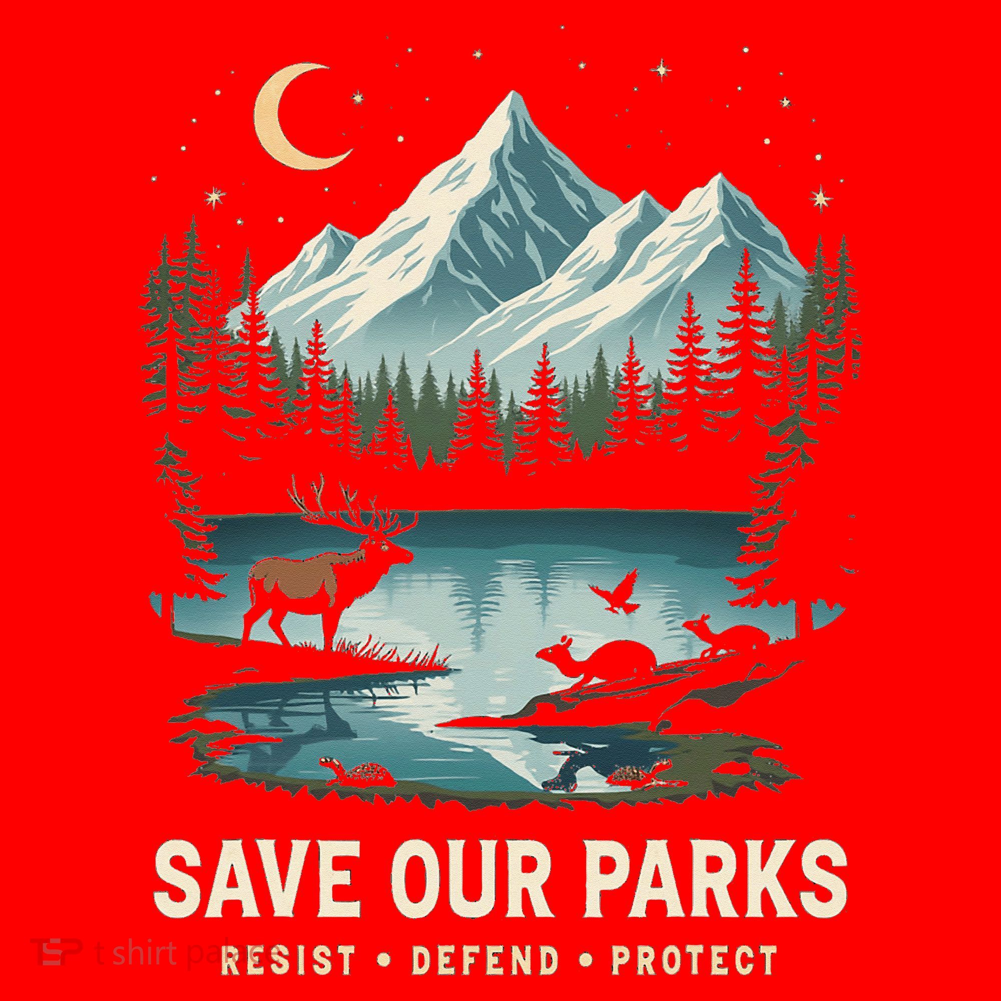 Save Our Parks Resist National Park Protect ALT US Wildlife Santa Hat