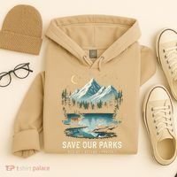 Save Our Parks Resist National Park Protect ALT US Wildlife Hoodie thumb 4
