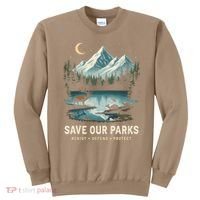 Save Our Parks Resist National Park Protect ALT US Wildlife Sweatshirt thumb 0