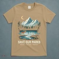 Save Our Parks Resist National Park Protect ALT US Wildlife T-Shirt thumb 5