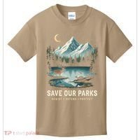 Save Our Parks Resist National Park Protect ALT US Wildlife Kids T-Shirt thumb 0