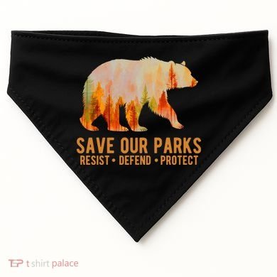 Save Our Parks Resist US National Park Protect USA-Made Doggie Bandana