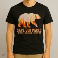 Save Our Parks Resist US National Park Protect T-Shirt thumb 3