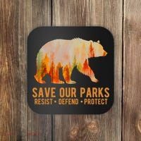 Save Our Parks Resist US National Park Protect Coaster thumb 0