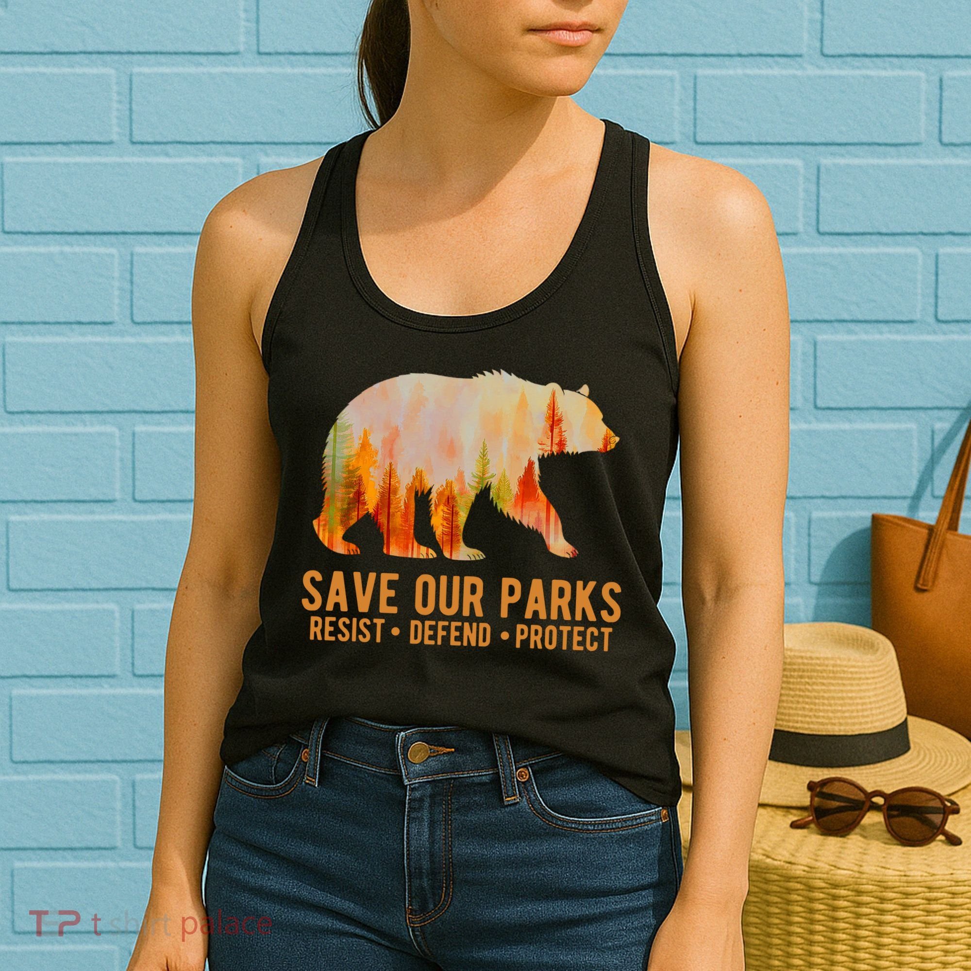Save Our Parks Resist US National Park Protect Women's Tank Top