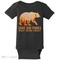 Save Our Parks Resist US National Park Protect Baby Bodysuit thumb 0