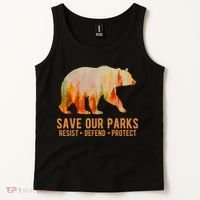Save Our Parks Resist US National Park Protect Tank Top thumb 2