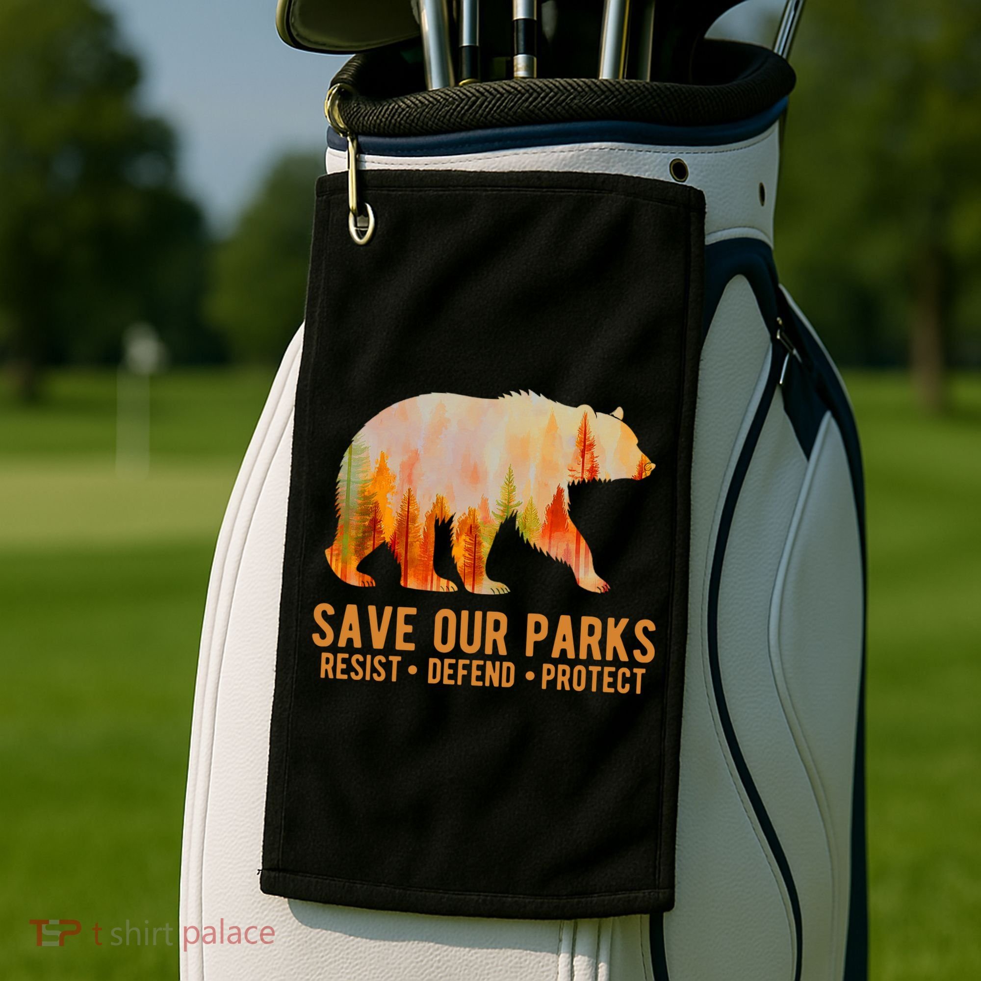 Save Our Parks Resist US National Park Protect Golf Towel