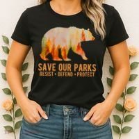 Save Our Parks Resist US National Park Protect Women's T-Shirt thumb 2