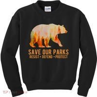 Save Our Parks Resist US National Park Protect Kids Sweatshirt thumb 0