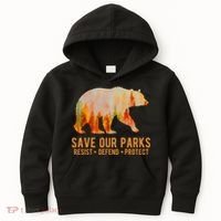 Save Our Parks Resist US National Park Protect Kids Hoodie thumb 0