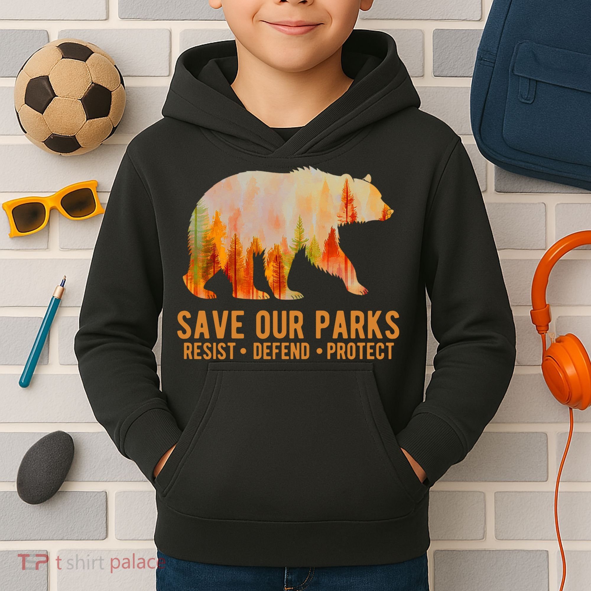 Save Our Parks Resist US National Park Protect Kids Hoodie