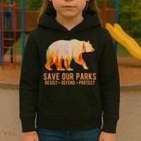 Save Our Parks Resist US National Park Protect Kids Hoodie thumb 3