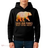 Save Our Parks Resist US National Park Protect Kids Hoodie thumb 4