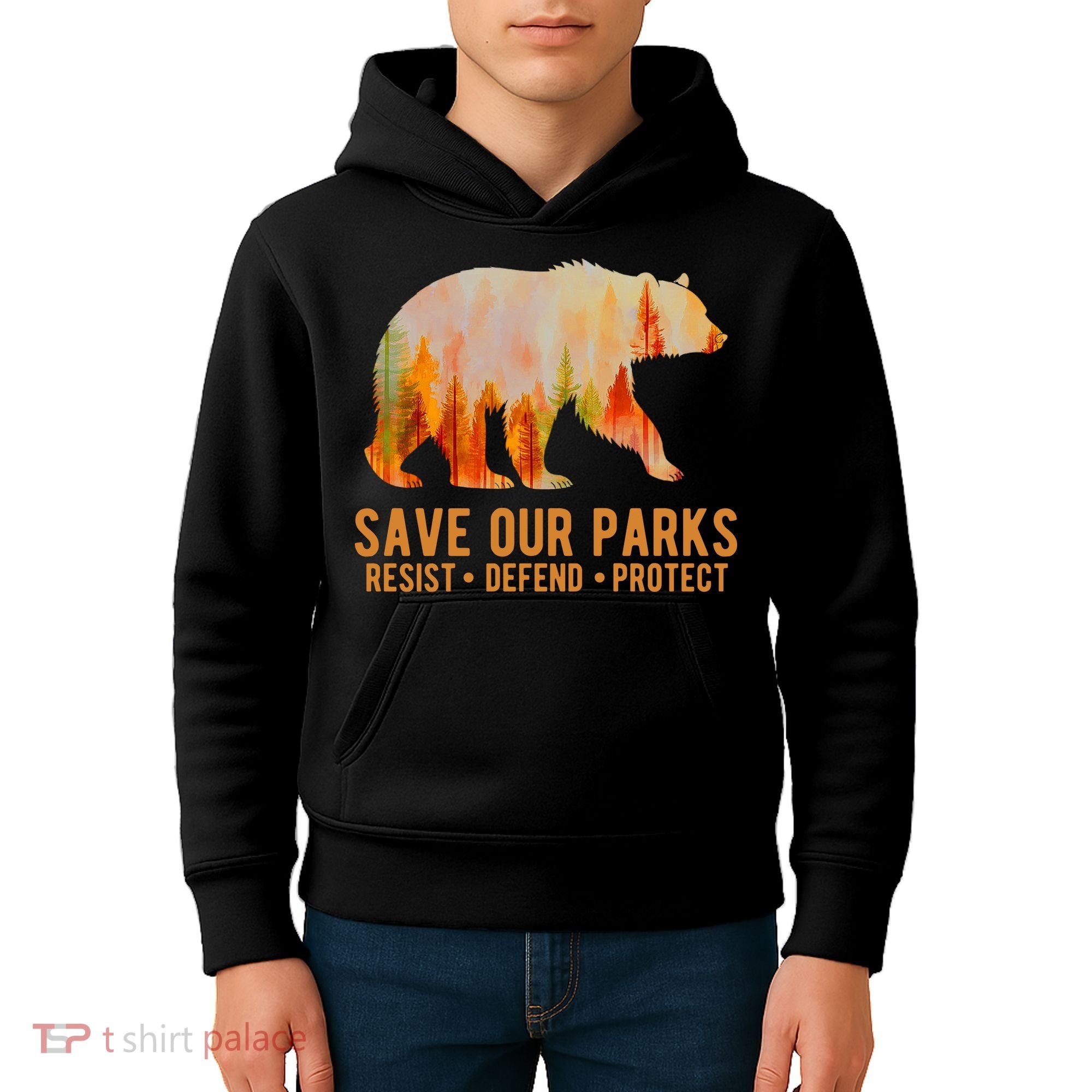 Save Our Parks Resist US National Park Protect Kids Hoodie