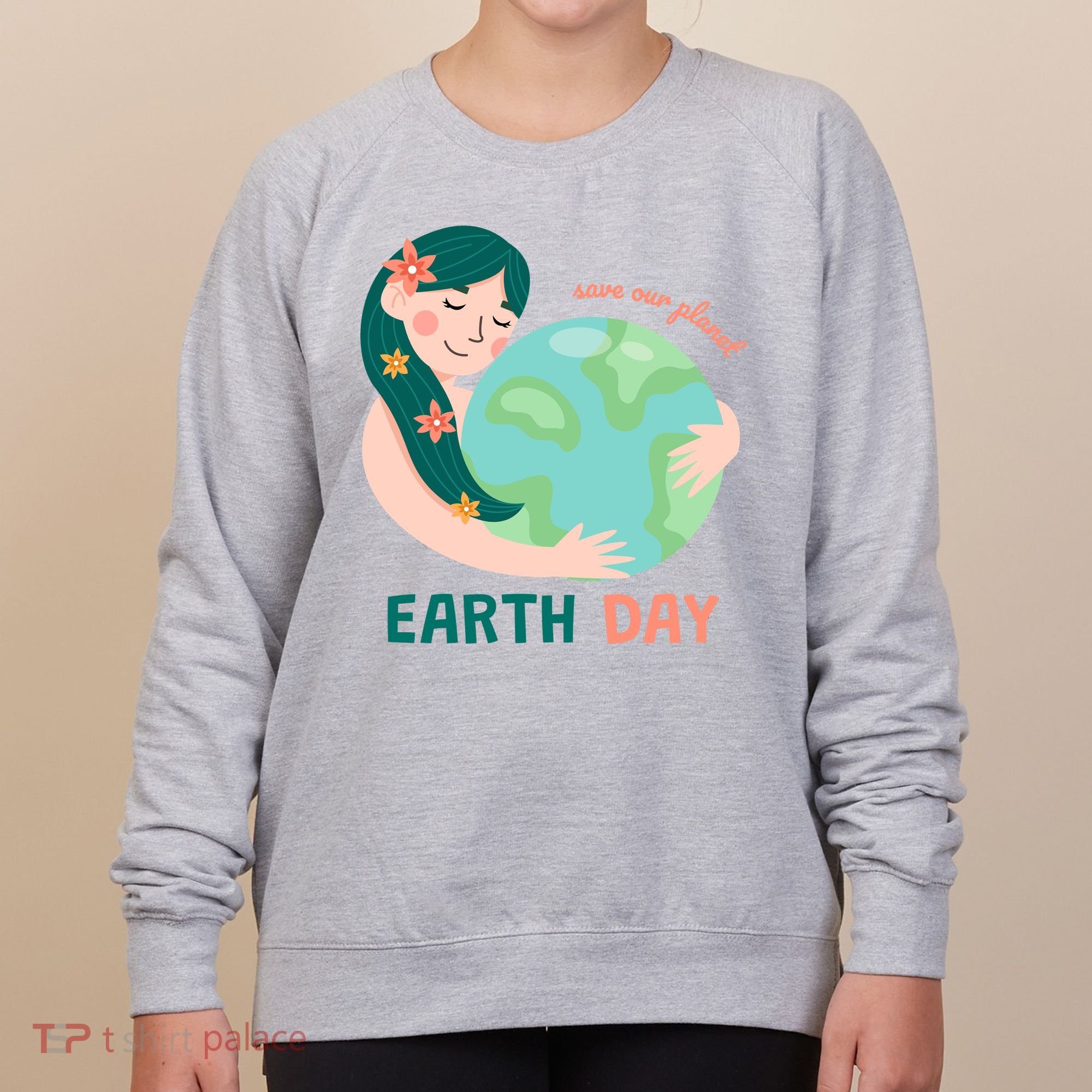 Save Our Planet Mother Earth Cute Women's Sweatshirt