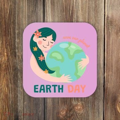Save Our Planet Mother Earth Cute Coaster