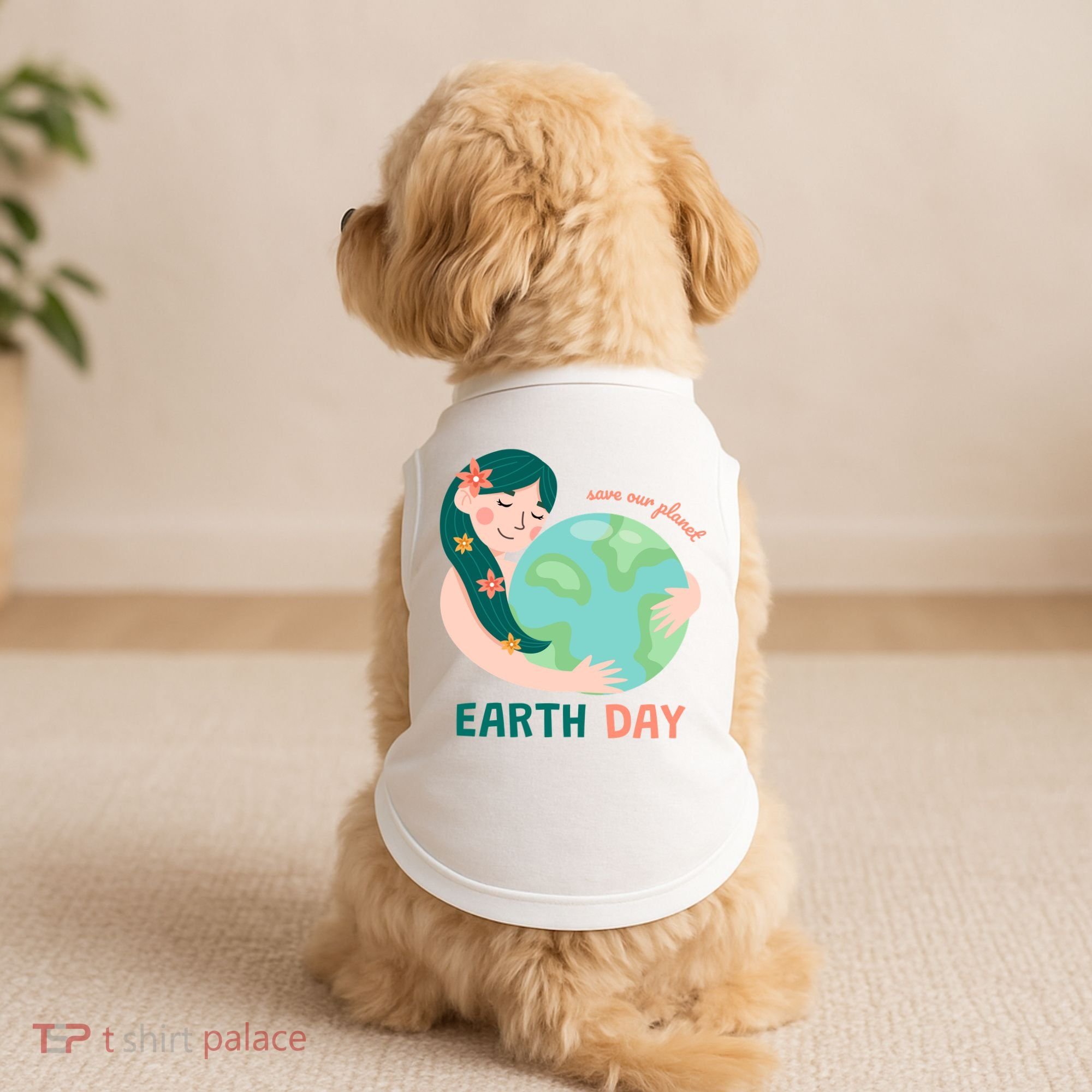 Save Our Planet Mother Earth Cute Doggie Tank