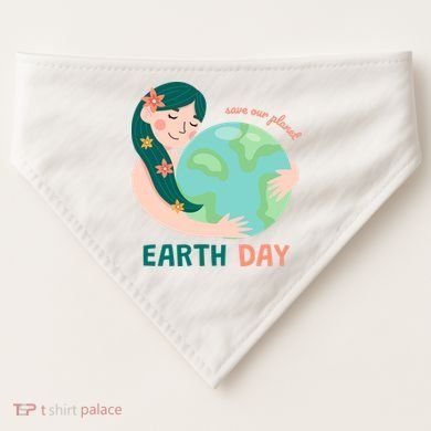 Save Our Planet Mother Earth Cute USA-Made Doggie Bandana