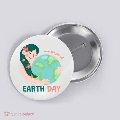 Save Our Planet Mother Earth Cute Button