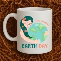 Save Our Planet Mother Earth Cute Coffee Mug thumb 2