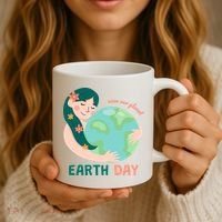 Save Our Planet Mother Earth Cute Coffee Mug thumb 3