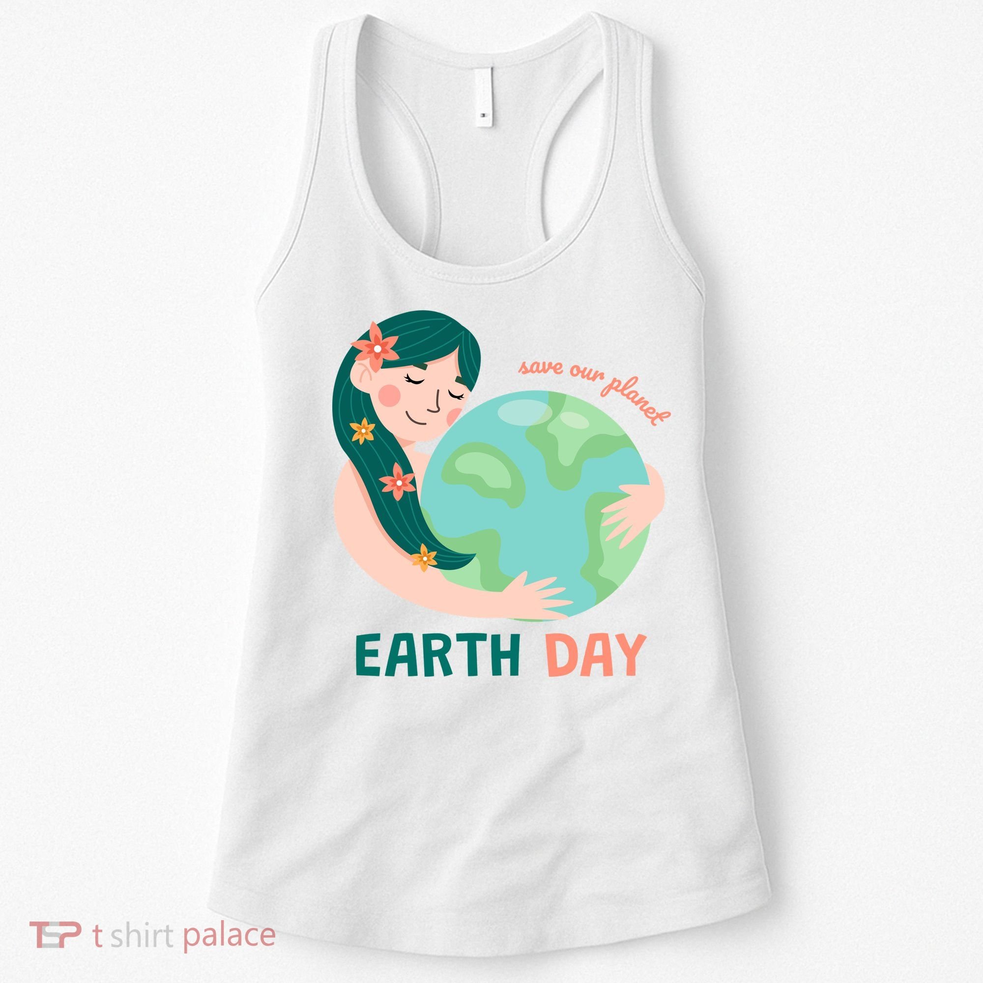 Save Our Planet Mother Earth Cute Women's Tank Top