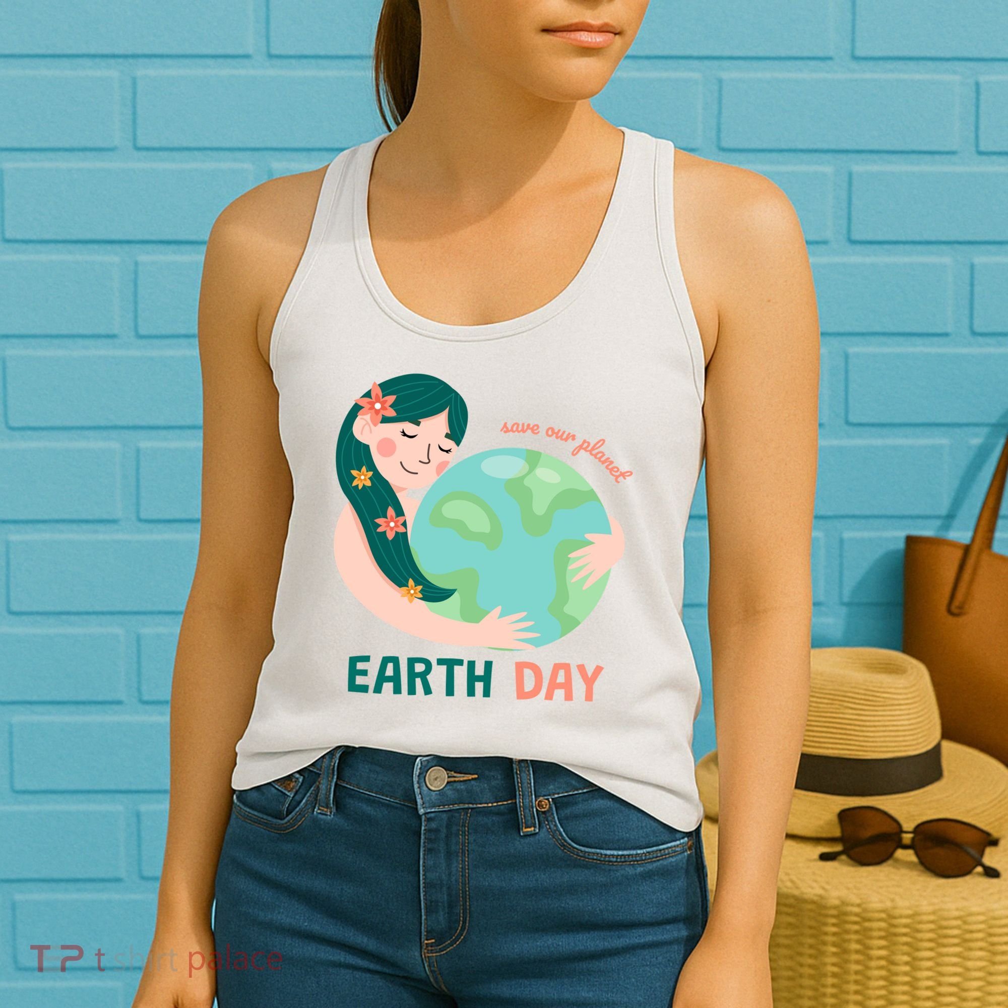 Save Our Planet Mother Earth Cute Women's Tank Top