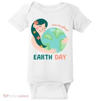 Save Our Planet Mother Earth Cute Baby Bodysuit