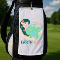 Save Our Planet Mother Earth Cute Golf Towel thumb 2
