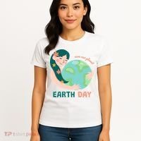 Save Our Planet Mother Earth Cute Women's T-Shirt thumb 4