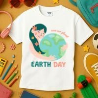Save Our Planet Mother Earth Cute Kids T-Shirt thumb 3