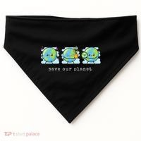 Save Our Planet Earth Day Awareness Cute USA-Made Doggie Bandana thumb 0