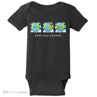 Save Our Planet Earth Day Awareness Cute Baby Bodysuit