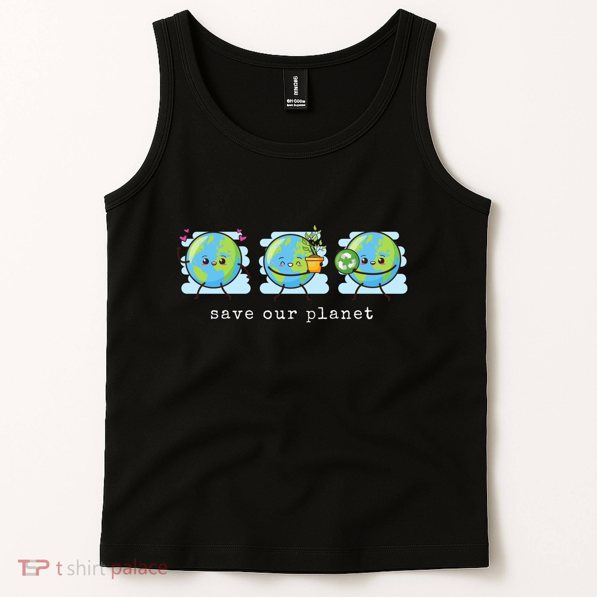 Save Our Planet Earth Day Awareness Cute Tank Top
