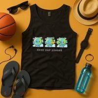 Save Our Planet Earth Day Awareness Cute Tank Top thumb 4